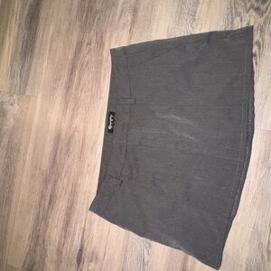 Gray Mini Skirt